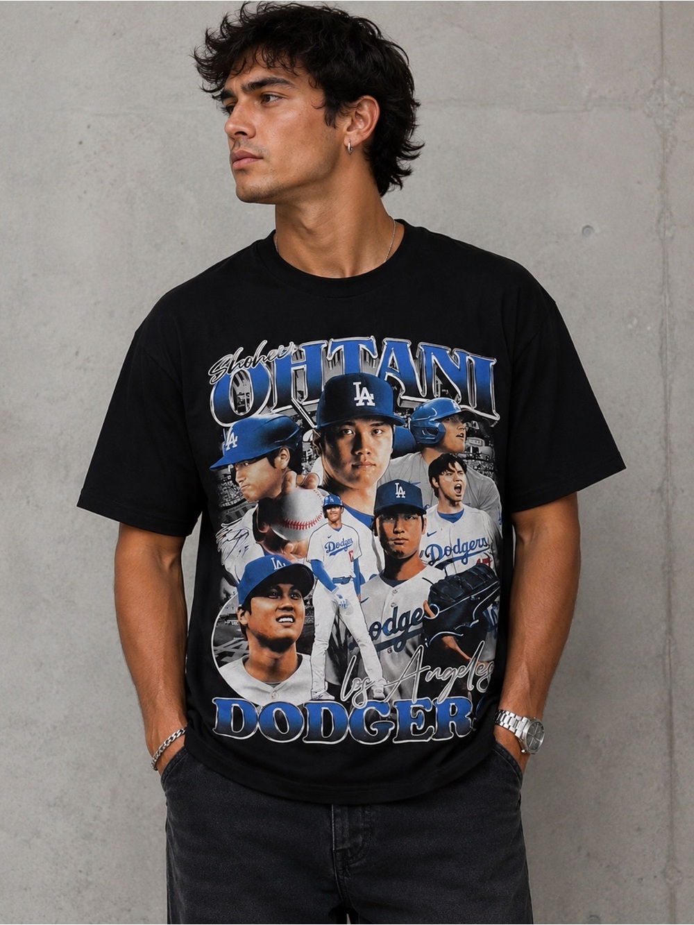 New Shohei Ohtani Los Angeles Dodgers MLB Baseball Graphic T-Shirt Size Small